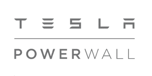 Tesla logo above the word 'POWERWALL' in a clean, modern font on a white background.